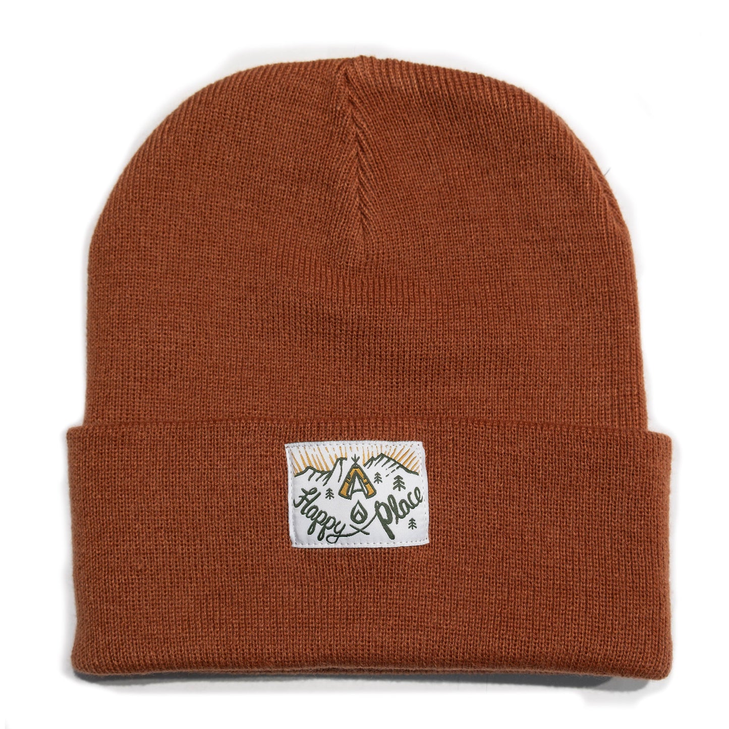 HAPPY PLACE - Rust Red Beanie