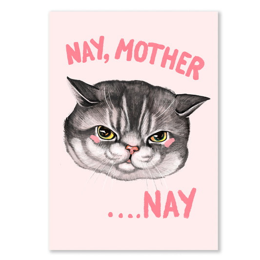 NAY, Mother ....NAY Cat Giclee print