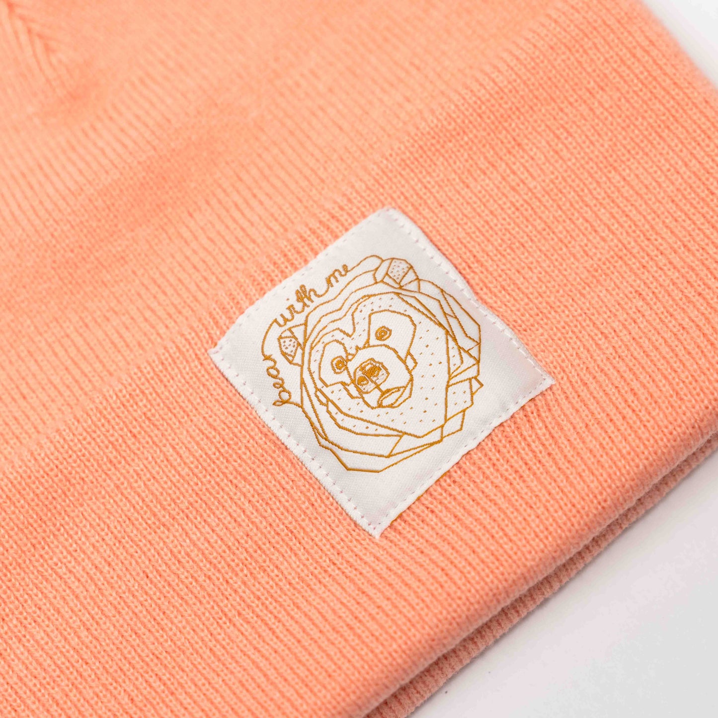 BEAR WITH ME - Salmon Beanie