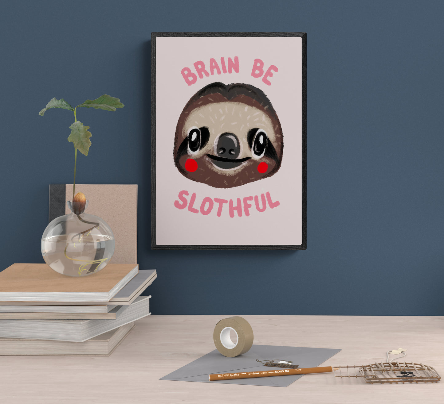 Brain Be Slothful Giclee Print