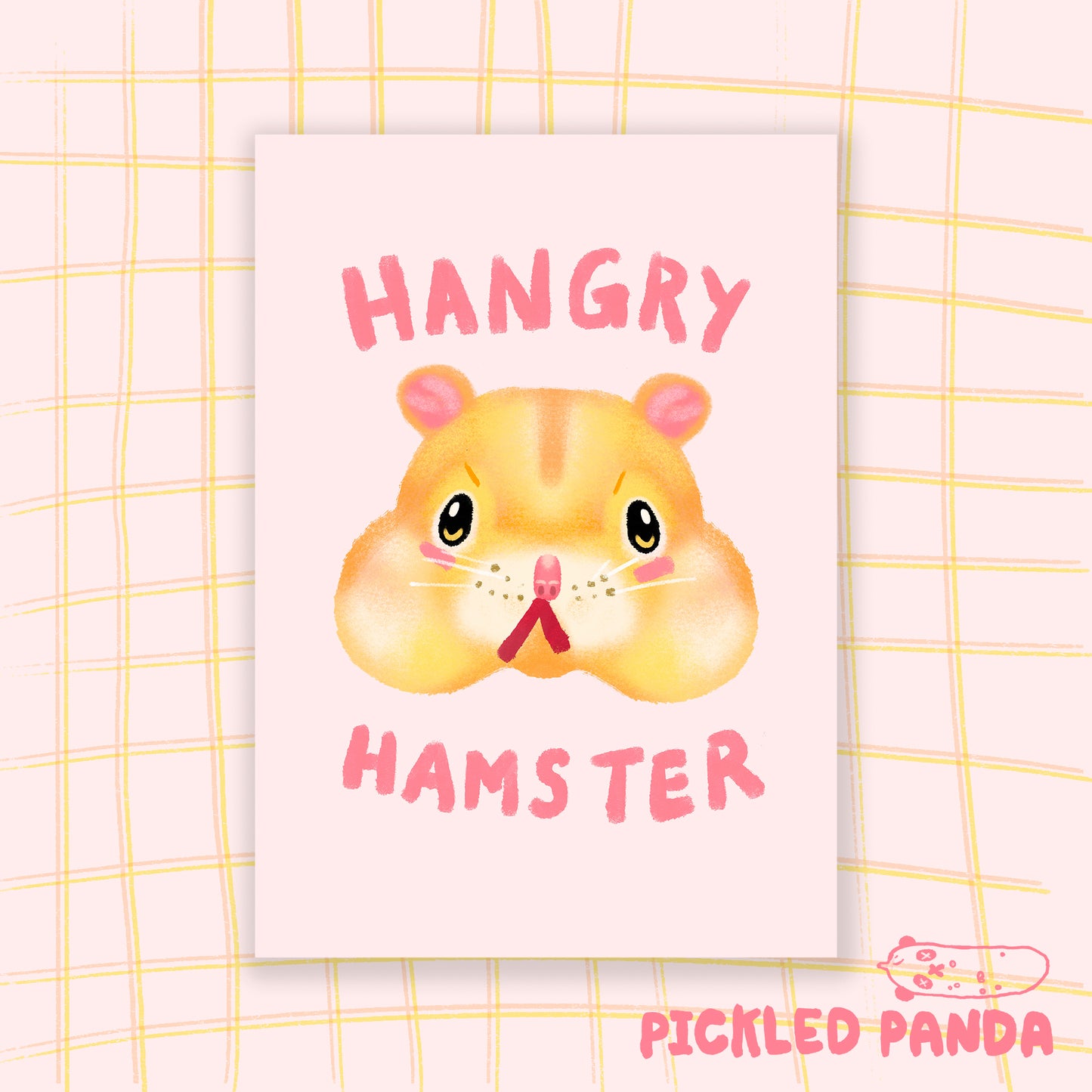 Hangry Hamster Giclee Print