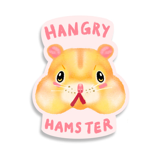 Hangry Hamster Sticker