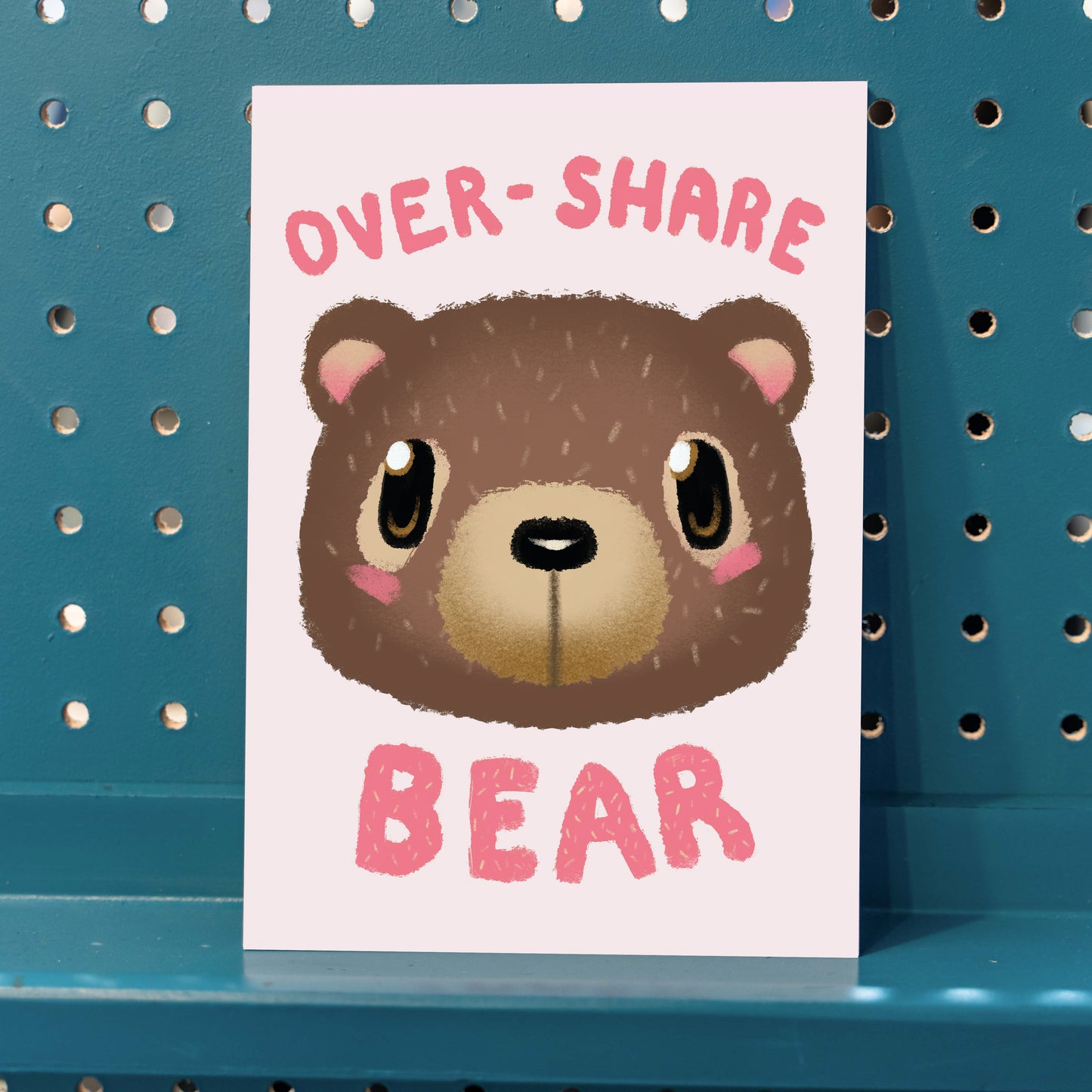 Over-Share Bear Giclee Print