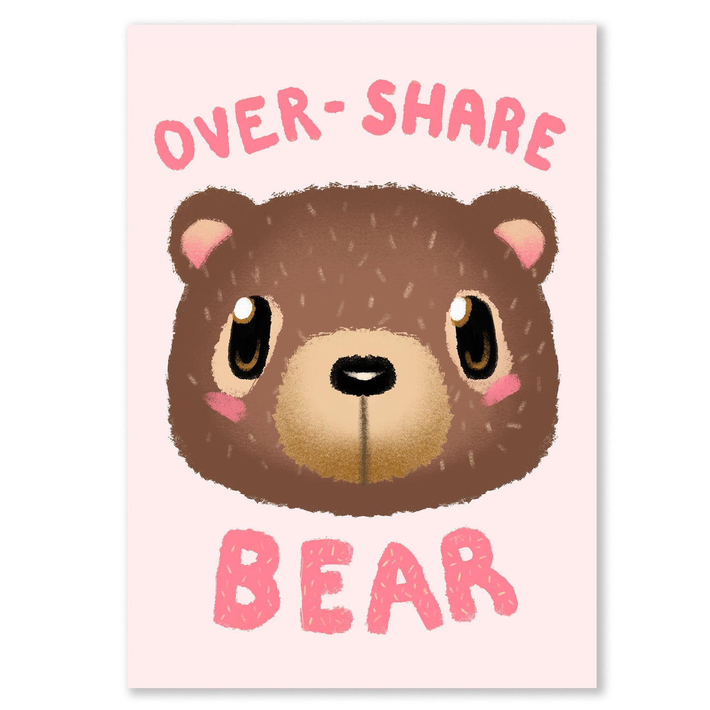 Over-Share Bear Giclee Print