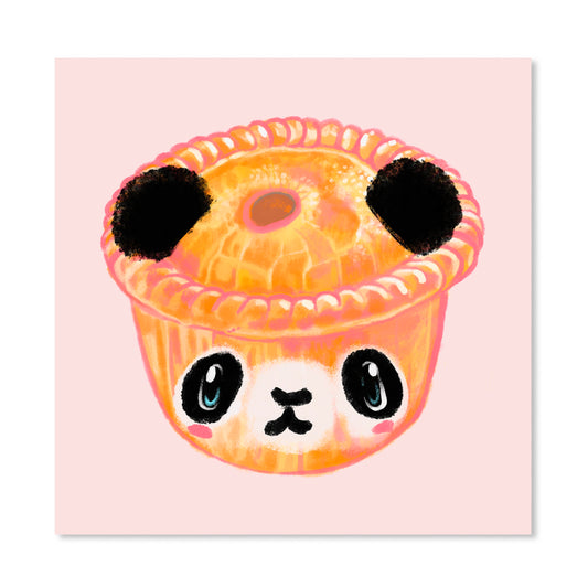 Panda Pie Happy Edition 10 x 10 Giclee print