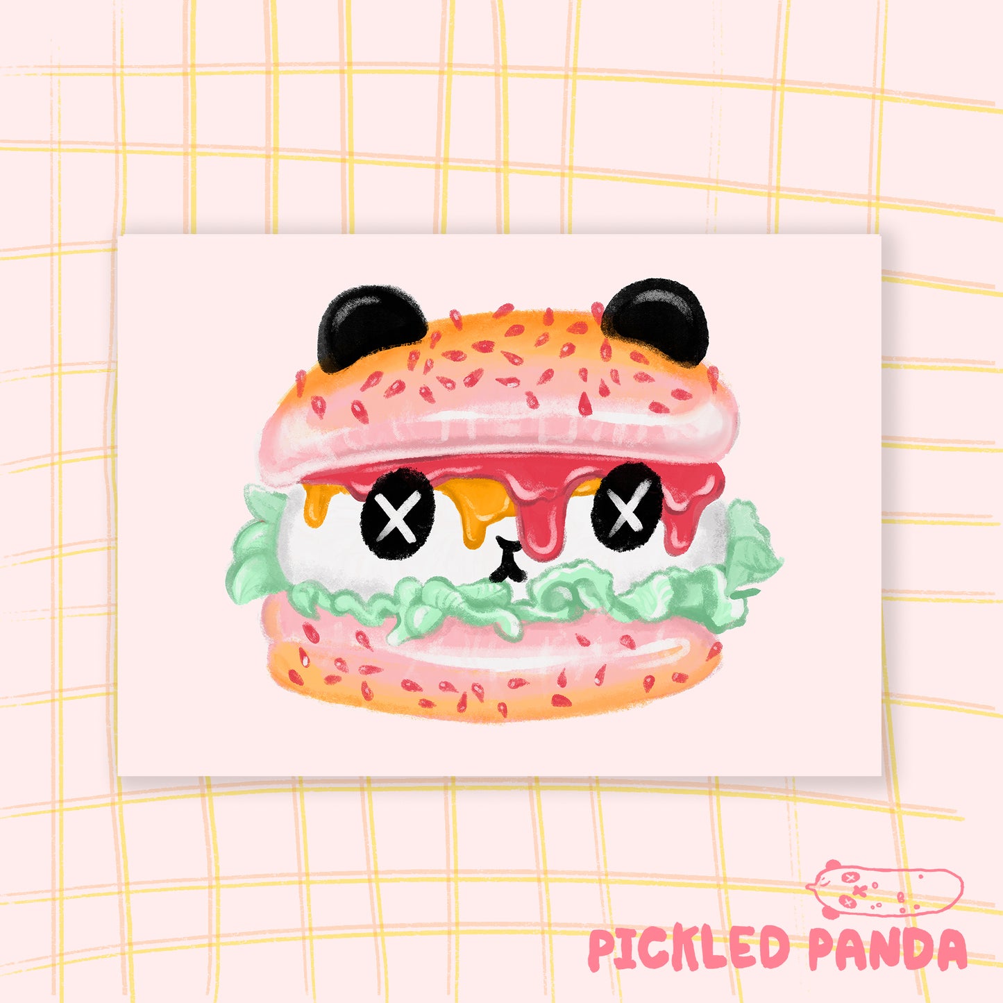 Panda Pounder Giclee Print