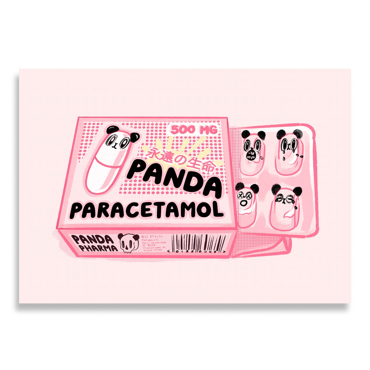 Panda Paracetamol Giclee Print