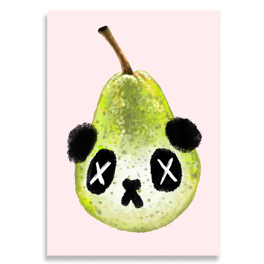 Panda Pear Giclee Print