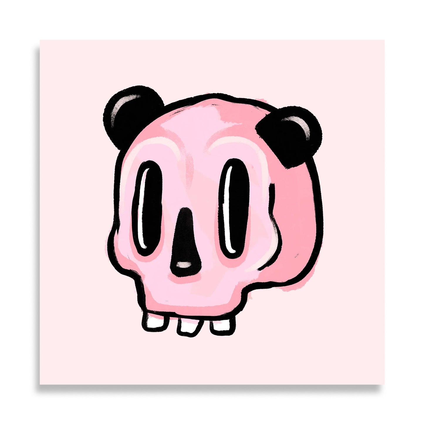 Pink Panda Skull