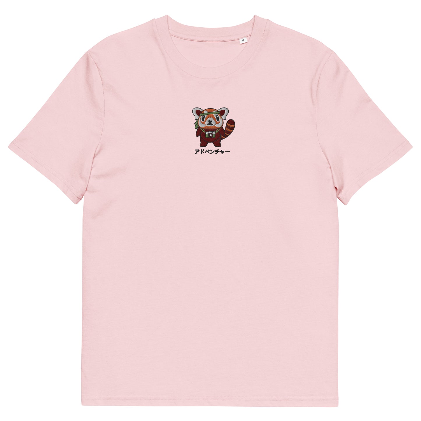 Red Panda Adventure Embroidered Organic T-Shirt