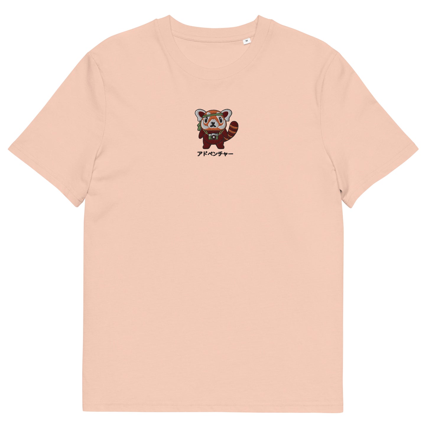 Red Panda Adventure Embroidered Organic T-Shirt