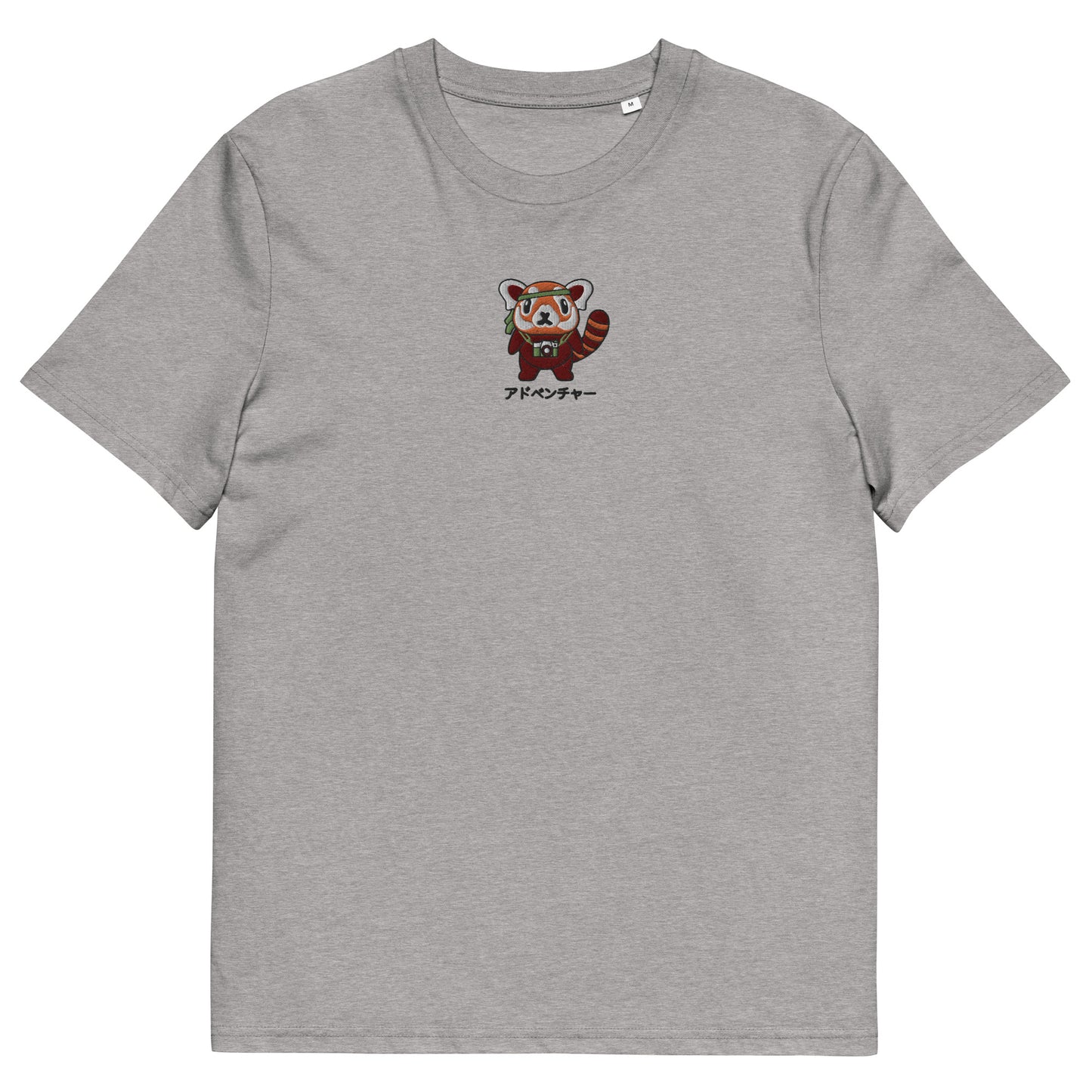 Red Panda Adventure Embroidered Organic T-Shirt