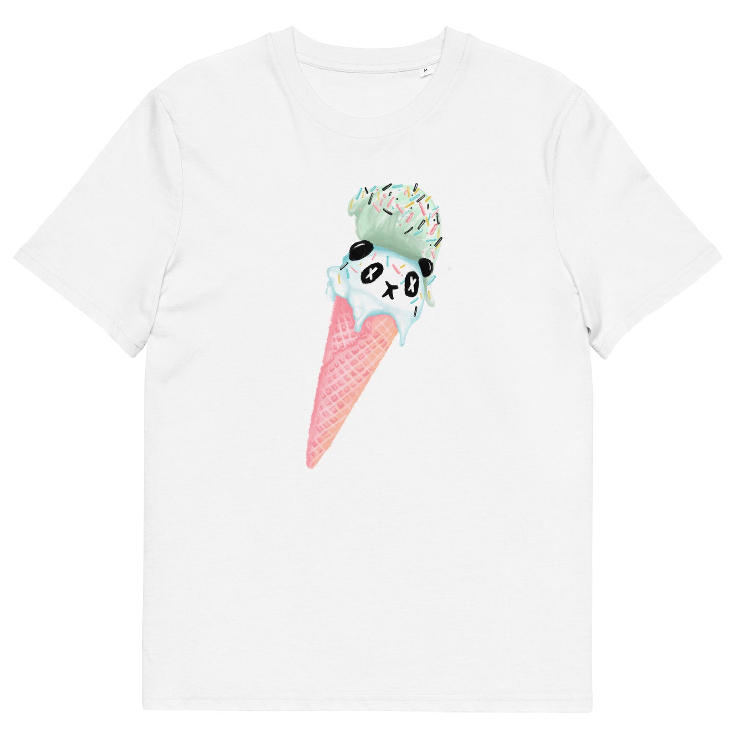 Panda Pistachio Ice Cream Organic T-shirt