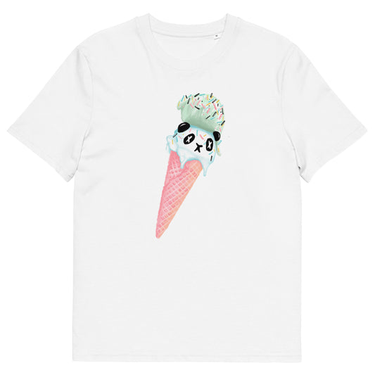 Panda Pistachio Ice Cream Organic T-shirt