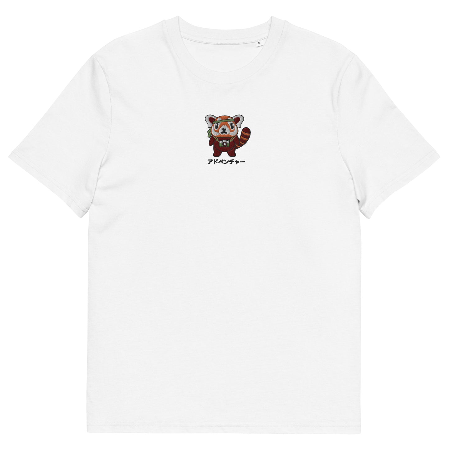 Red Panda Adventure Embroidered Organic T-Shirt