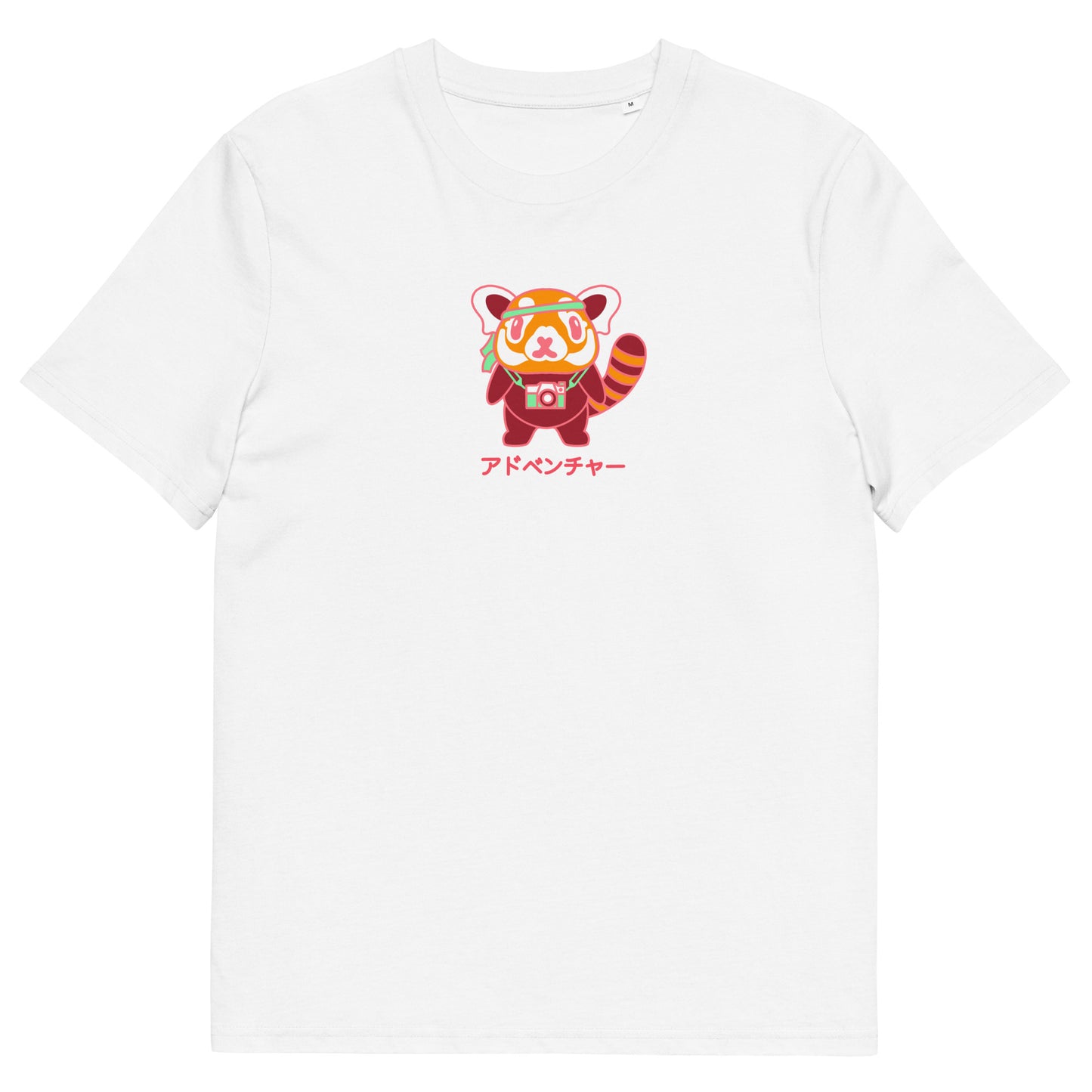 Red Panda Adventure Small Design Organic cotton t-shirt