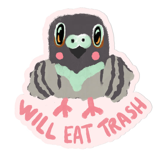 Will Eat Trash sticker