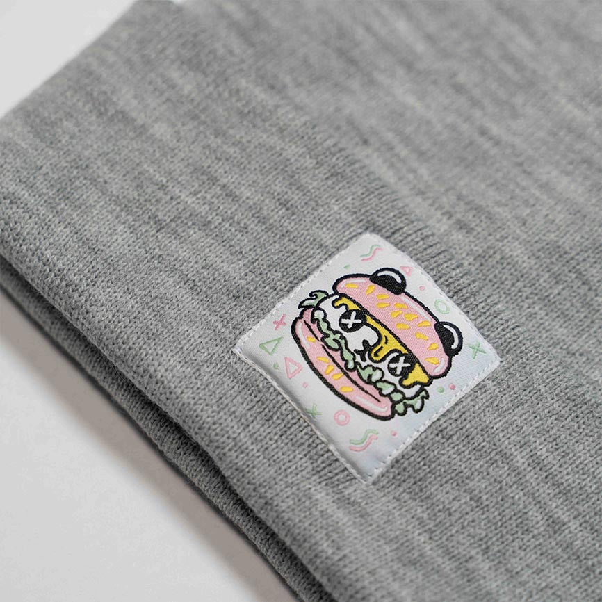 PANDA POUNDER - Blizzard Grey Beanie