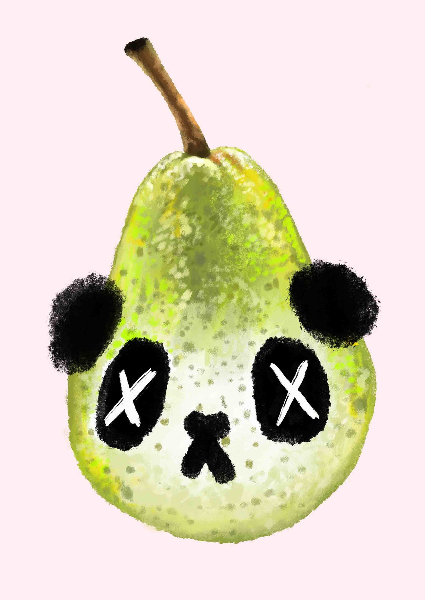 Panda Pear Giclee Print